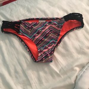 Tribal print bathing suit bottoms